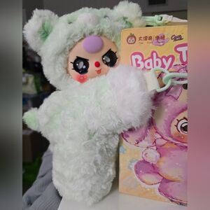 Baby Three Hugging Baby Backpack Series  "Mint Bear"